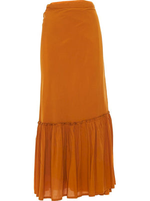 S24SK100 - Gonna lunga Dipladenia Beach Baba Design - Gipsy Fashion Wear 