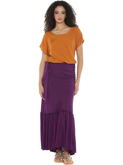 S24SK100 - Dipladenia Beach Baba Design long skirt