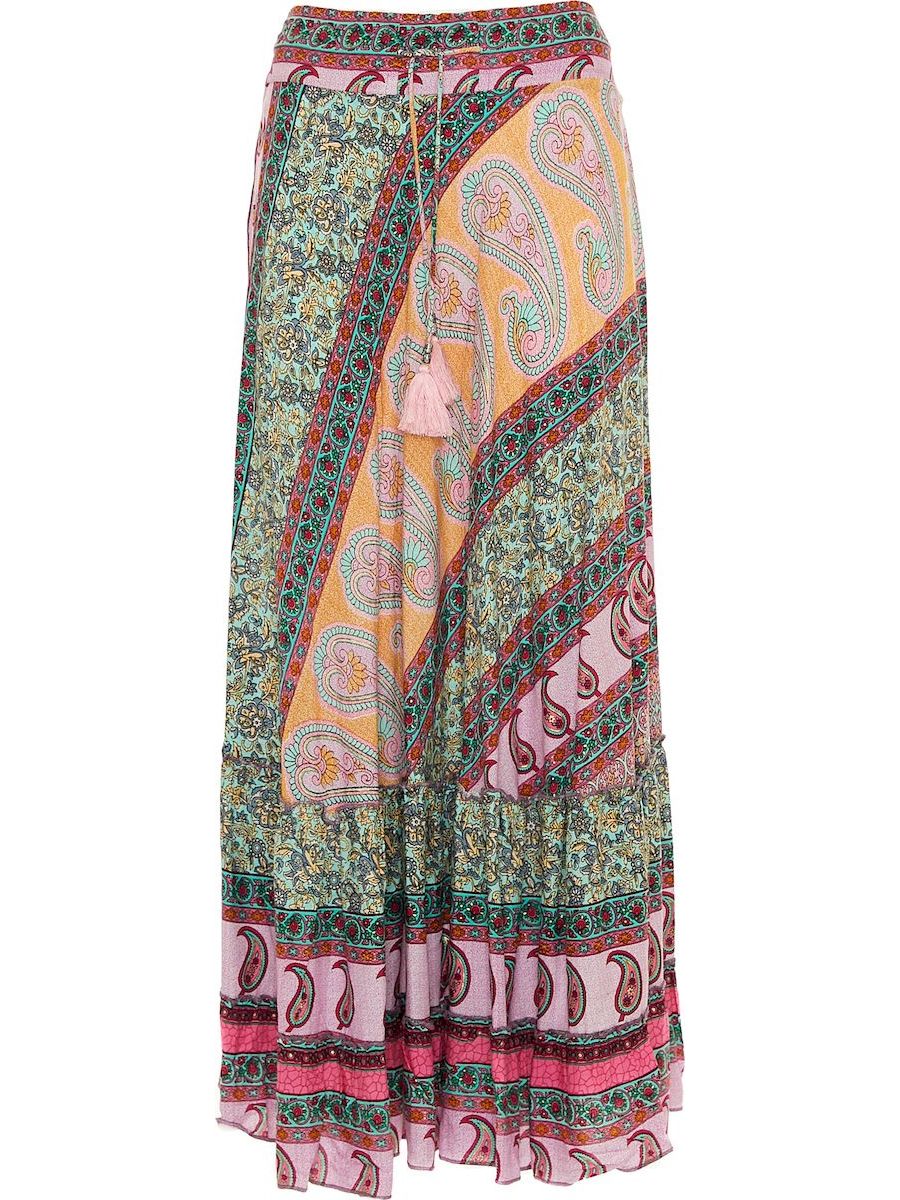 S24SK300 - Gonna lunga Musa Leaf Baba Design - Gipsy Fashion Wear 