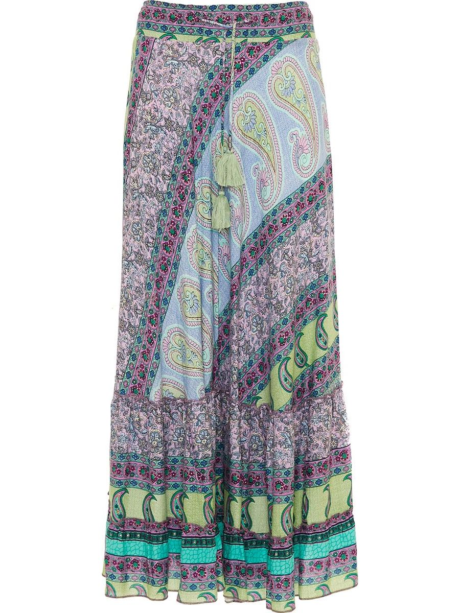 S24SK300 - Musa Leaf Baba Design long skirt