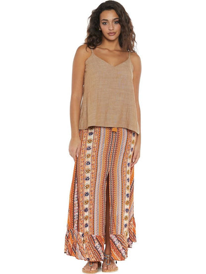 S24SK301 - Ficus Sunshine Baba Design long skirt