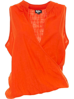 S24T105 - Top incrociato Guanabana Desert Baba Design - Gipsy Fashion Wear 