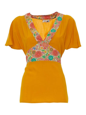 S24T16 - Top Guzmania Beach Baba Design - Gipsy Fashion Wear 