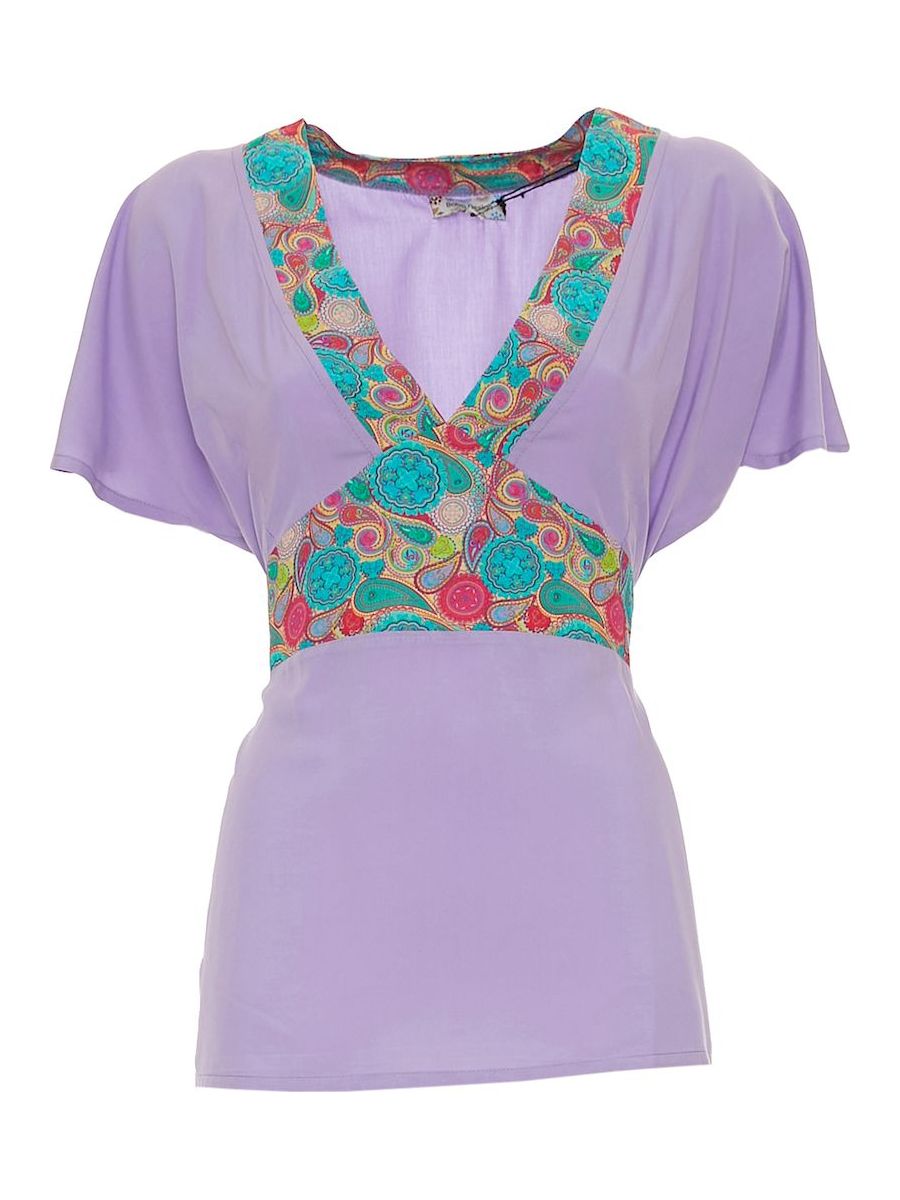 S24T16 - Top Guzmania Beach Baba Design - Gipsy Fashion Wear 