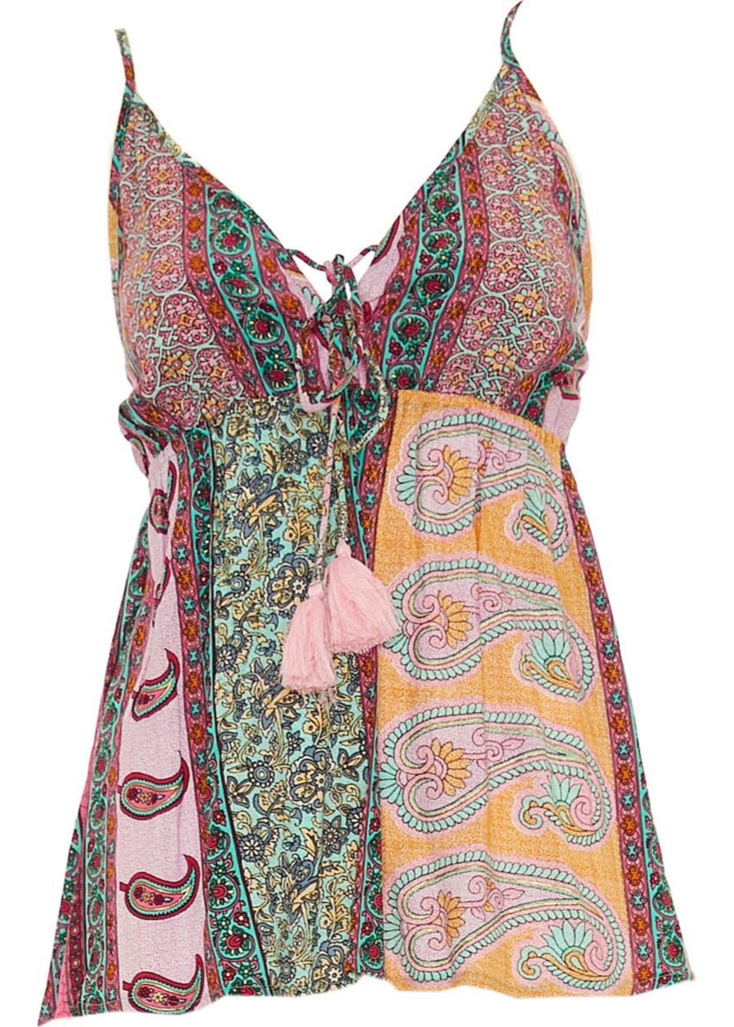 S24T301 - Top Musa Leaf Baba Design - Gipsy Fashion Wear 