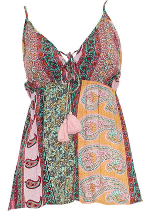 S24T301 - Top Musa Leaf Baba Design - Gipsy Fashion Wear 