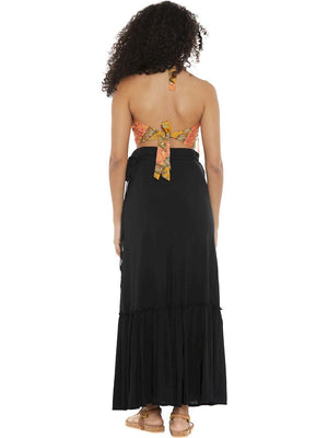 S24T307 - Top corto Dipladenia Beach Baba Design - Gipsy Fashion Wear 