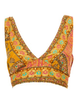 S24T307 - Top corto Dipladenia Beach Baba Design - Gipsy Fashion Wear 