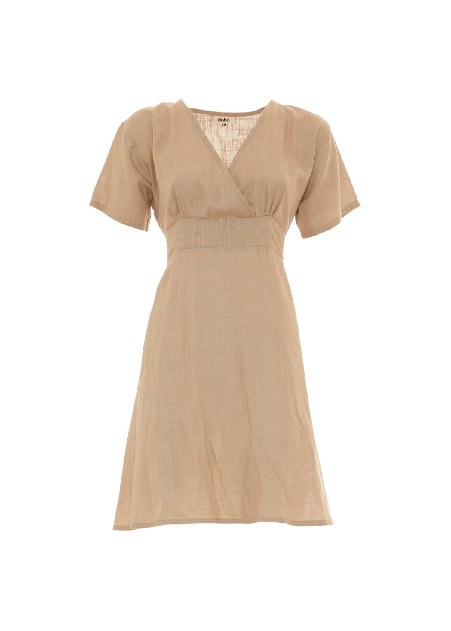 S25D100 - Vestito svasato Linen Lux di Baba Design - Gipsy Fashion Wear 