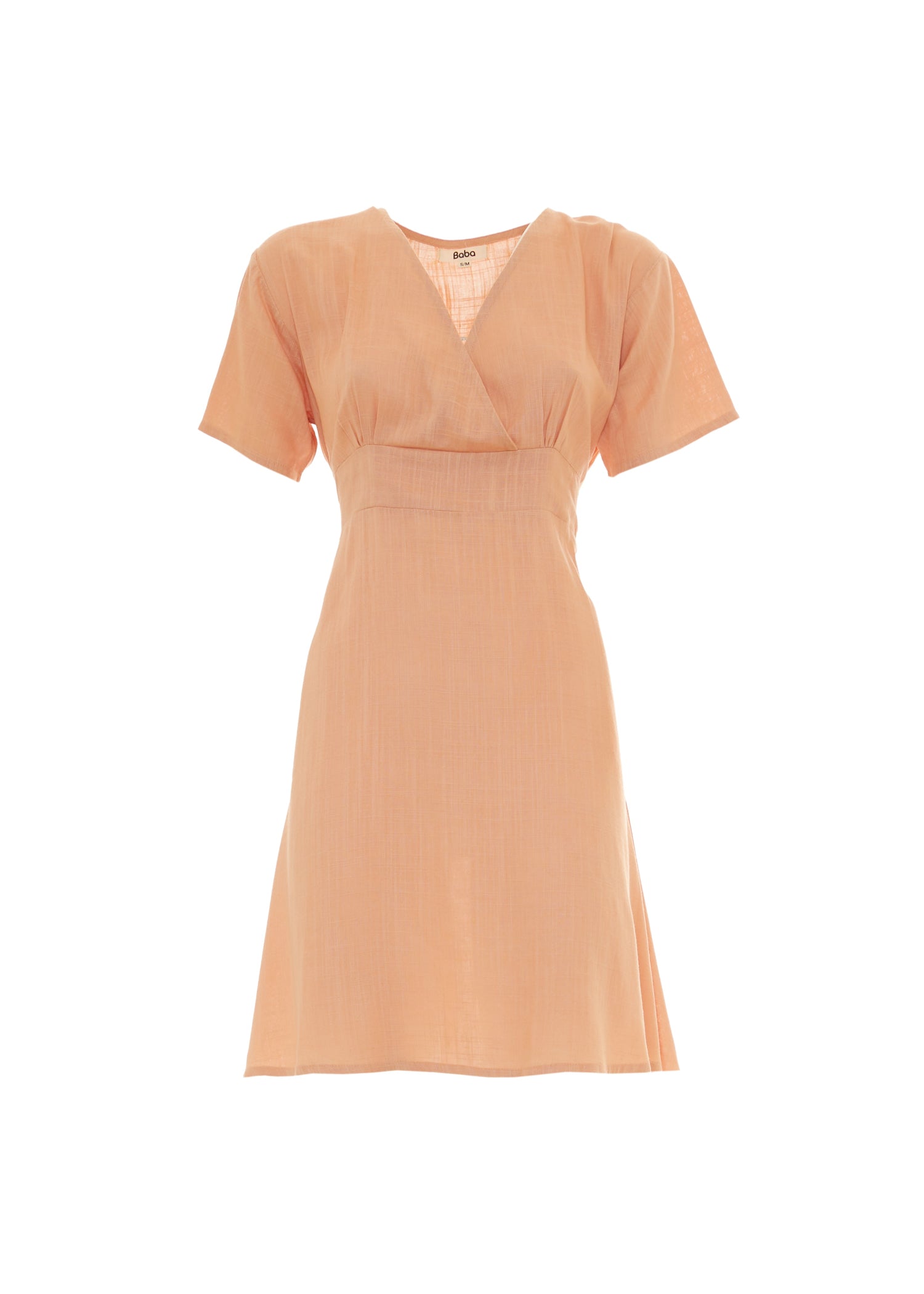 S25D100 - Vestito svasato Linen Lux di Baba Design - Gipsy Fashion Wear 