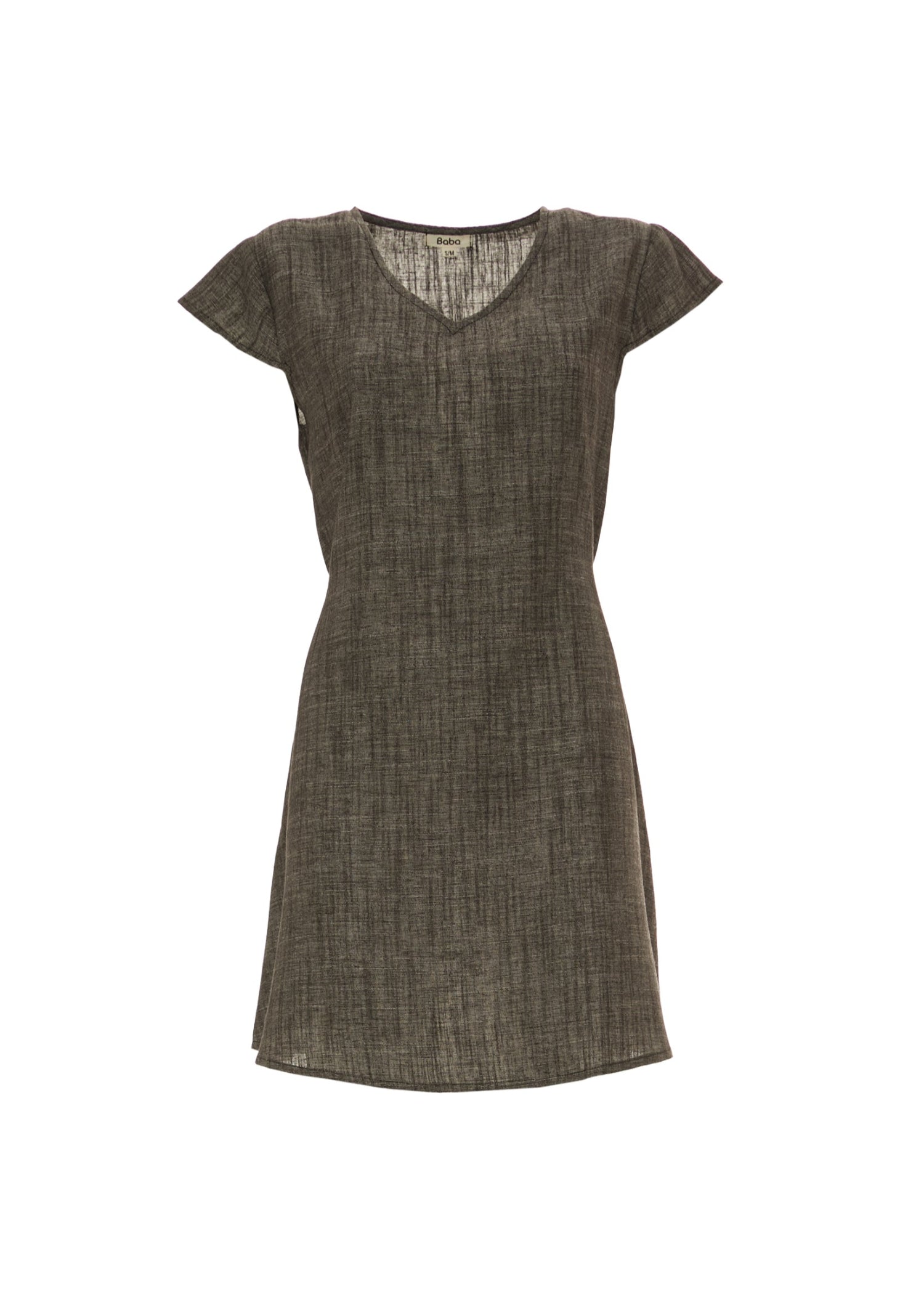 S25D103 - Vestito corto Crinkle Sunbeam di Baba Design - Gipsy Fashion Wear 