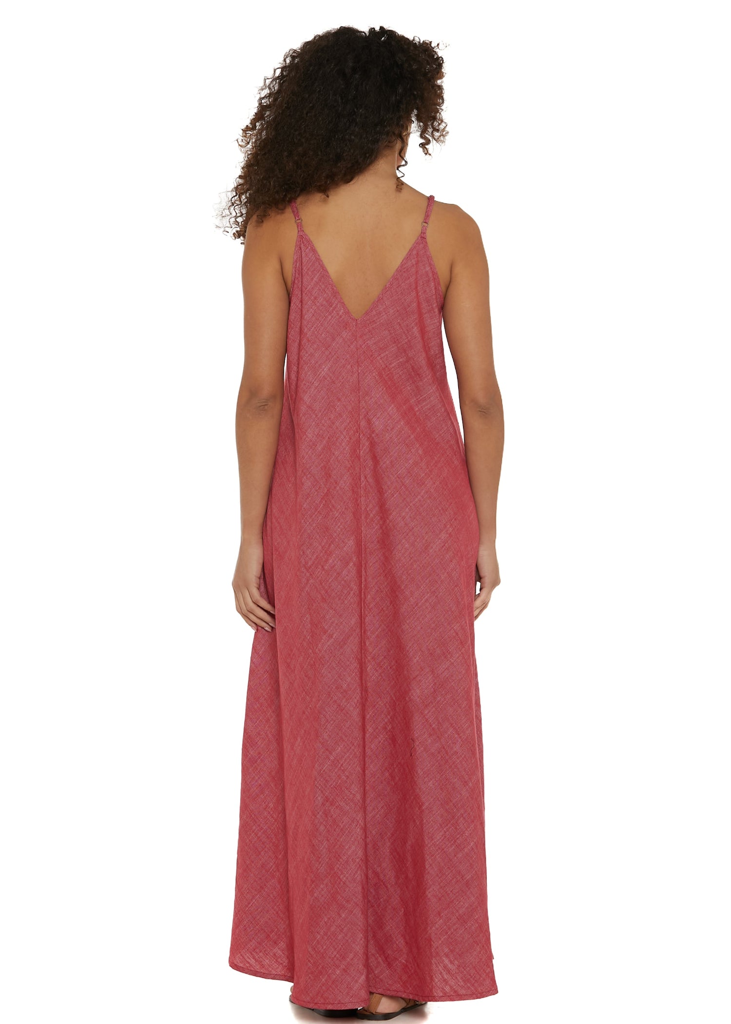 S25D110 - Vestito lungo Crinkle Sunbeam di Baba Design - Gipsy Fashion Wear 