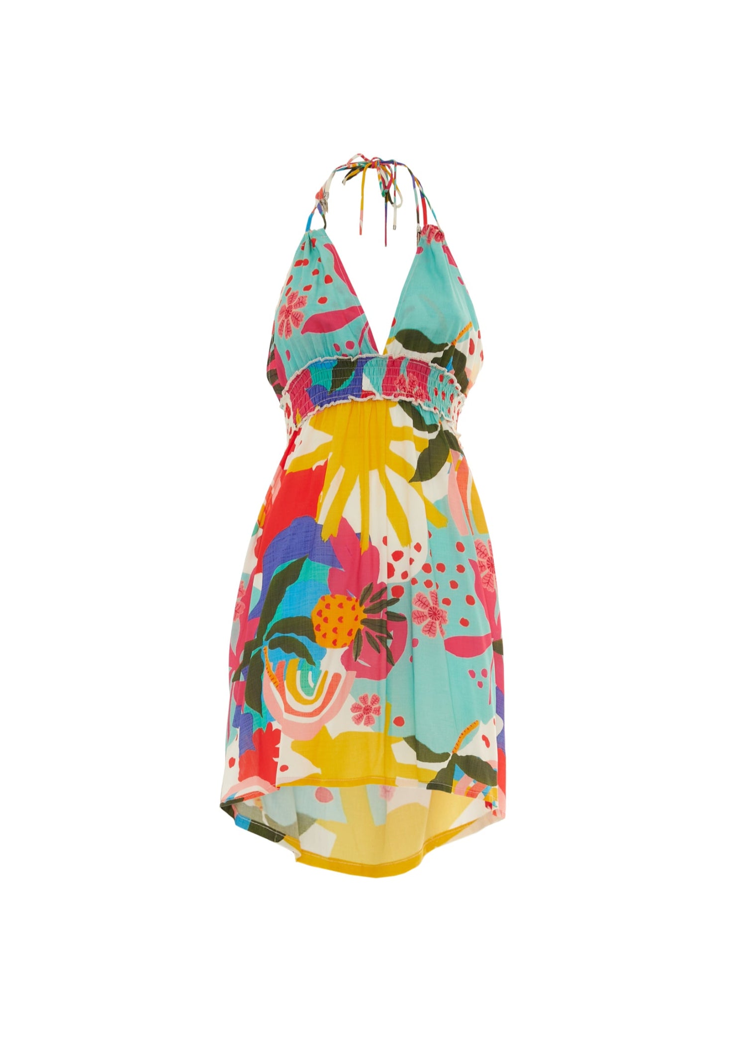 S25D20 - Vestito corto Sun Palette di Baba Design - Gipsy Fashion Wear 