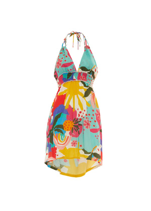 S25D20 - Vestito corto Sun Palette di Baba Design - Gipsy Fashion Wear 