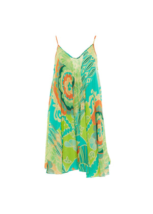 S25D306 - Vestito corto Mystic Lagoon di Baba Design - Gipsy Fashion Wear 