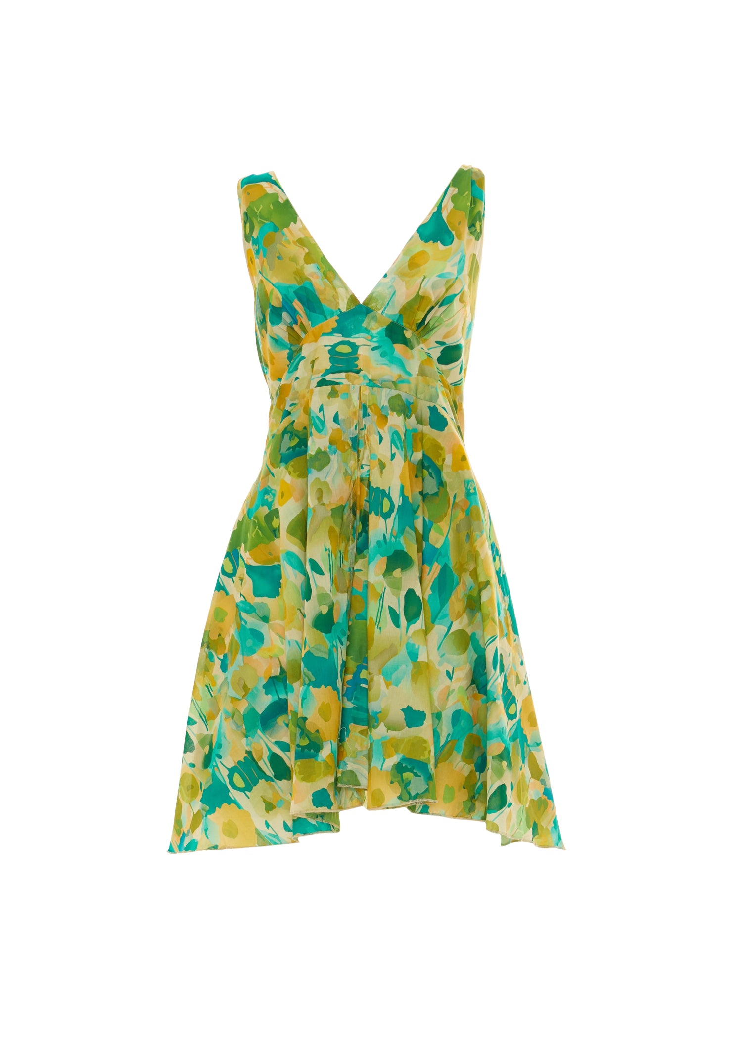 S25D314 - Vestito svasato Sea Bloom di Baba Design - Gipsy Fashion Wear 