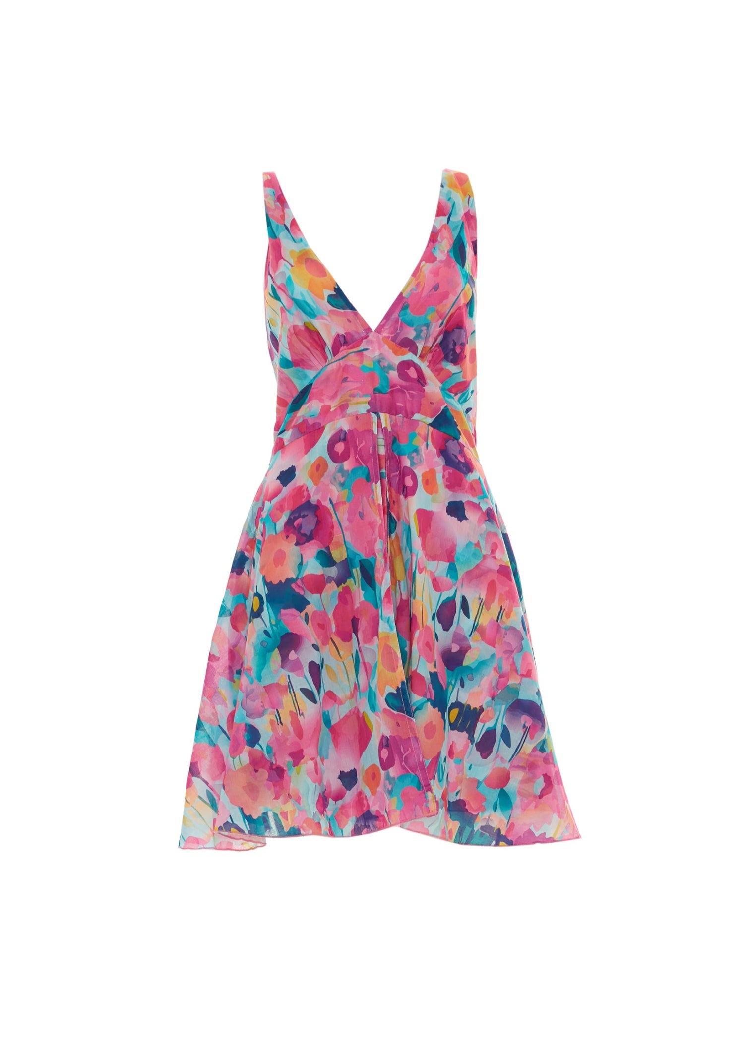 S25D314 - Vestito svasato Sea Bloom di Baba Design - Gipsy Fashion Wear 