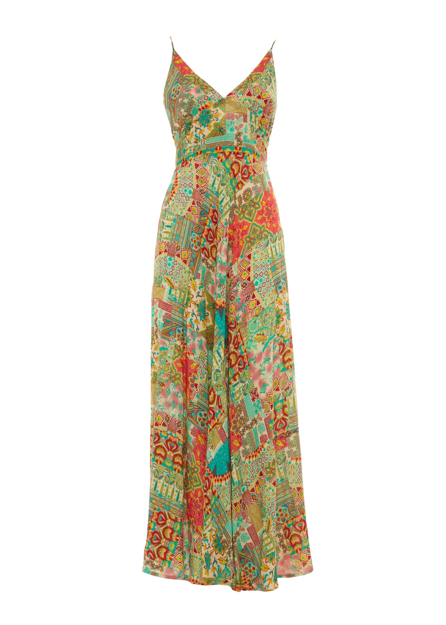 S25D317 - Vestito lungo Sunset Sail di Baba Design - Gipsy Fashion Wear 