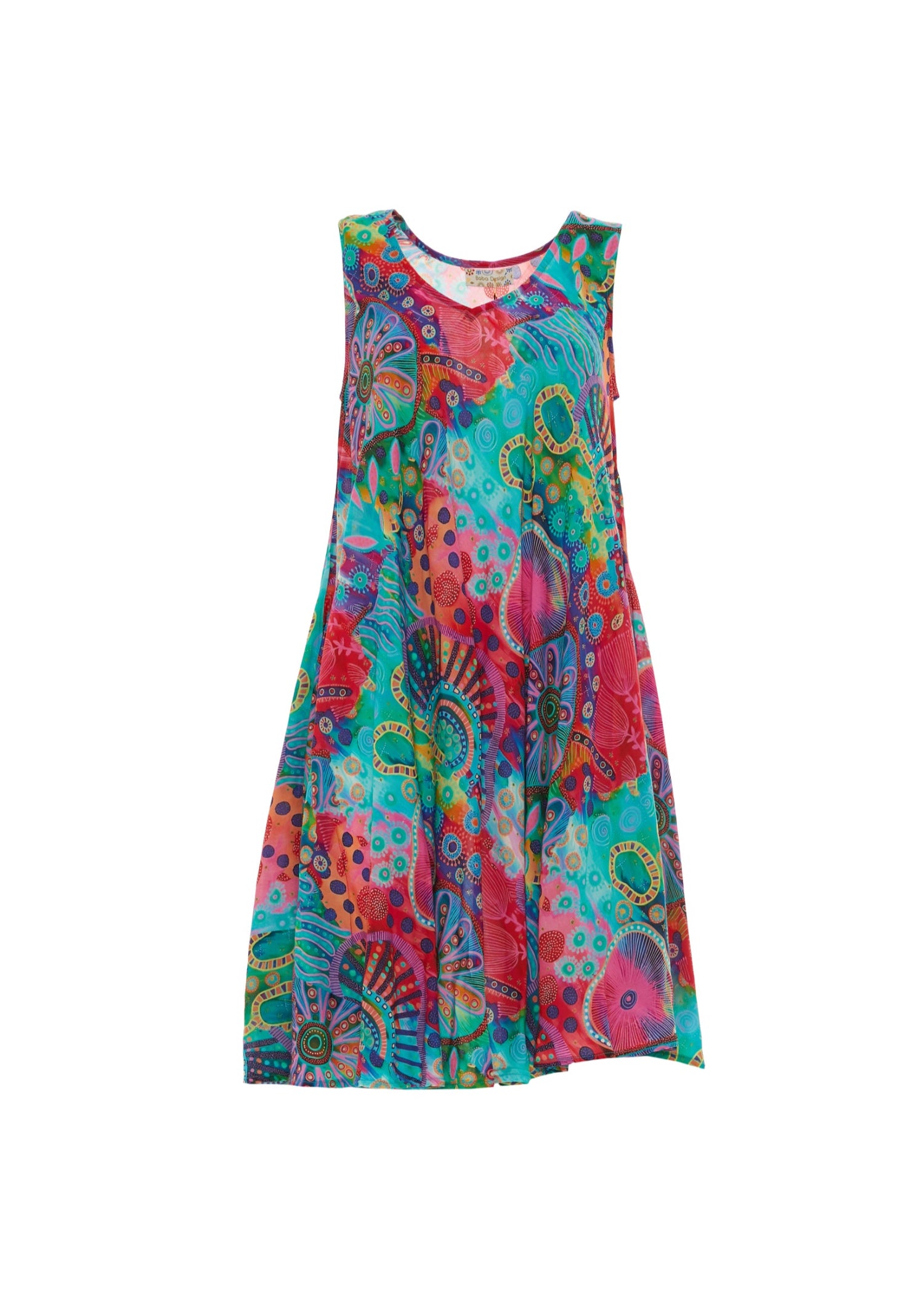 S25D326 - Vestito Azure Horizon di Baba Design - Gipsy Fashion Wear 