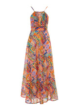 S25D327 - Vestito lungo Mosaic Marine di Baba Design - Gipsy Fashion Wear 