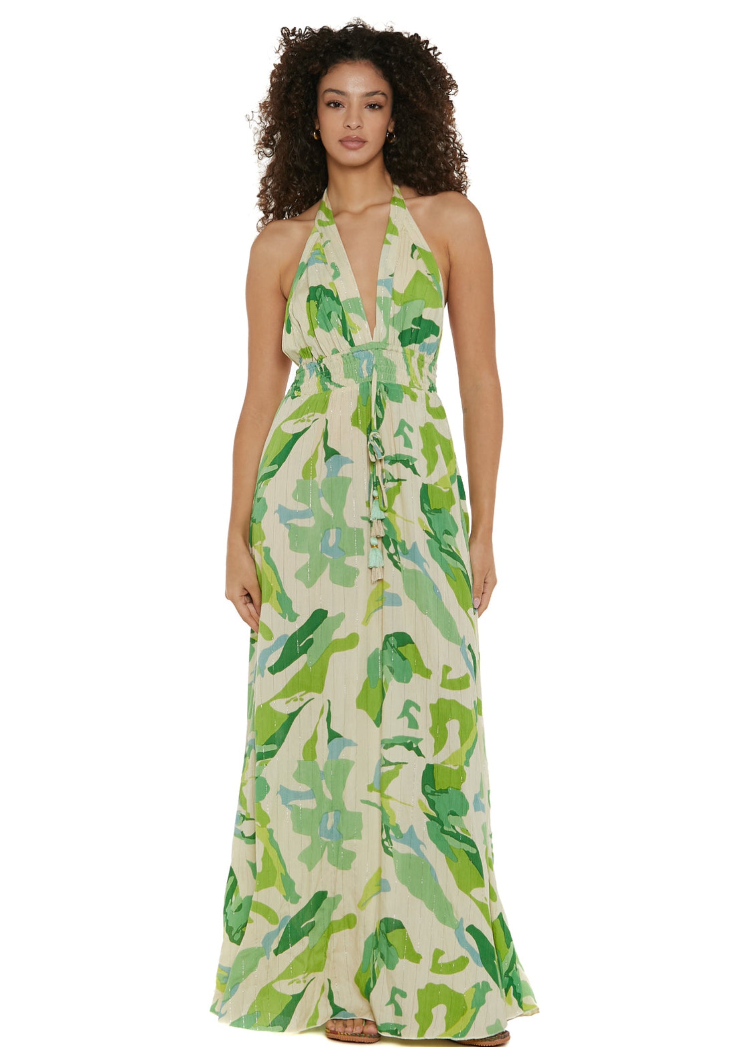 S25D408 - Vestito lungo Summer Splash di Baba Design - Gipsy Fashion Wear 