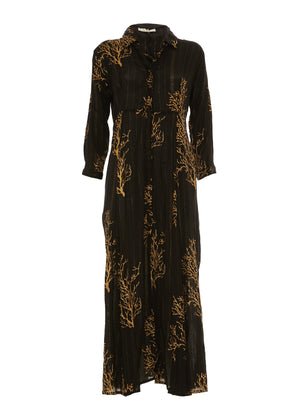 S25D413 - Vestito lungo Seaweed Fever di Baba Design - Gipsy Fashion Wear 