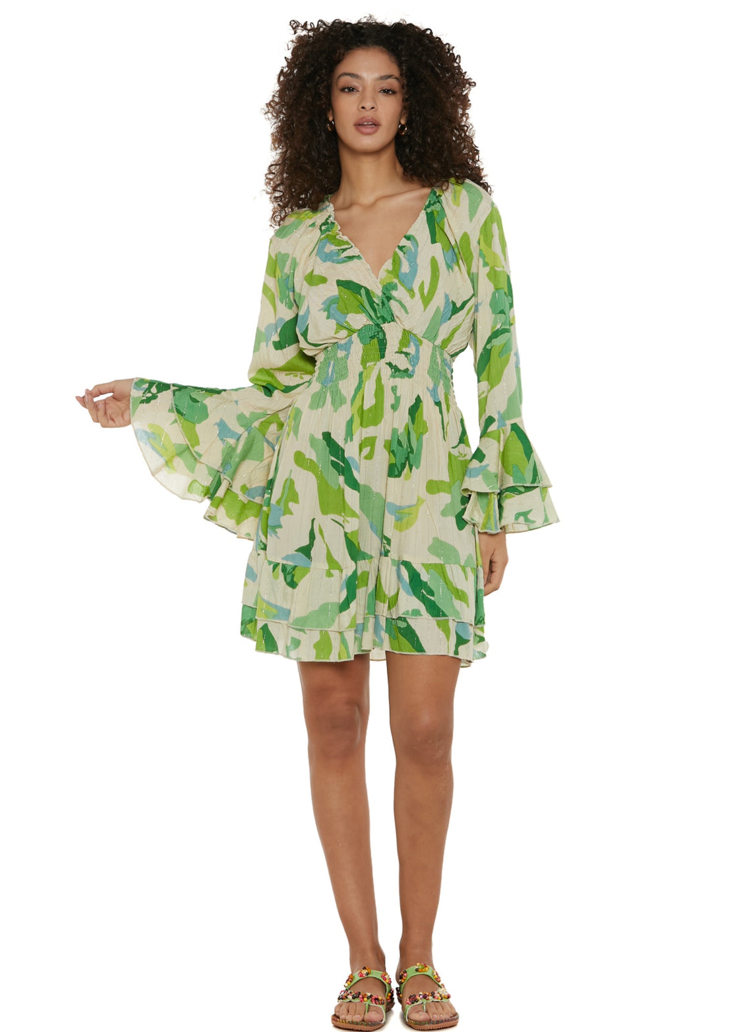 S25D419 - Vestito corto Summer Splash di Baba Design - Gipsy Fashion Wear 