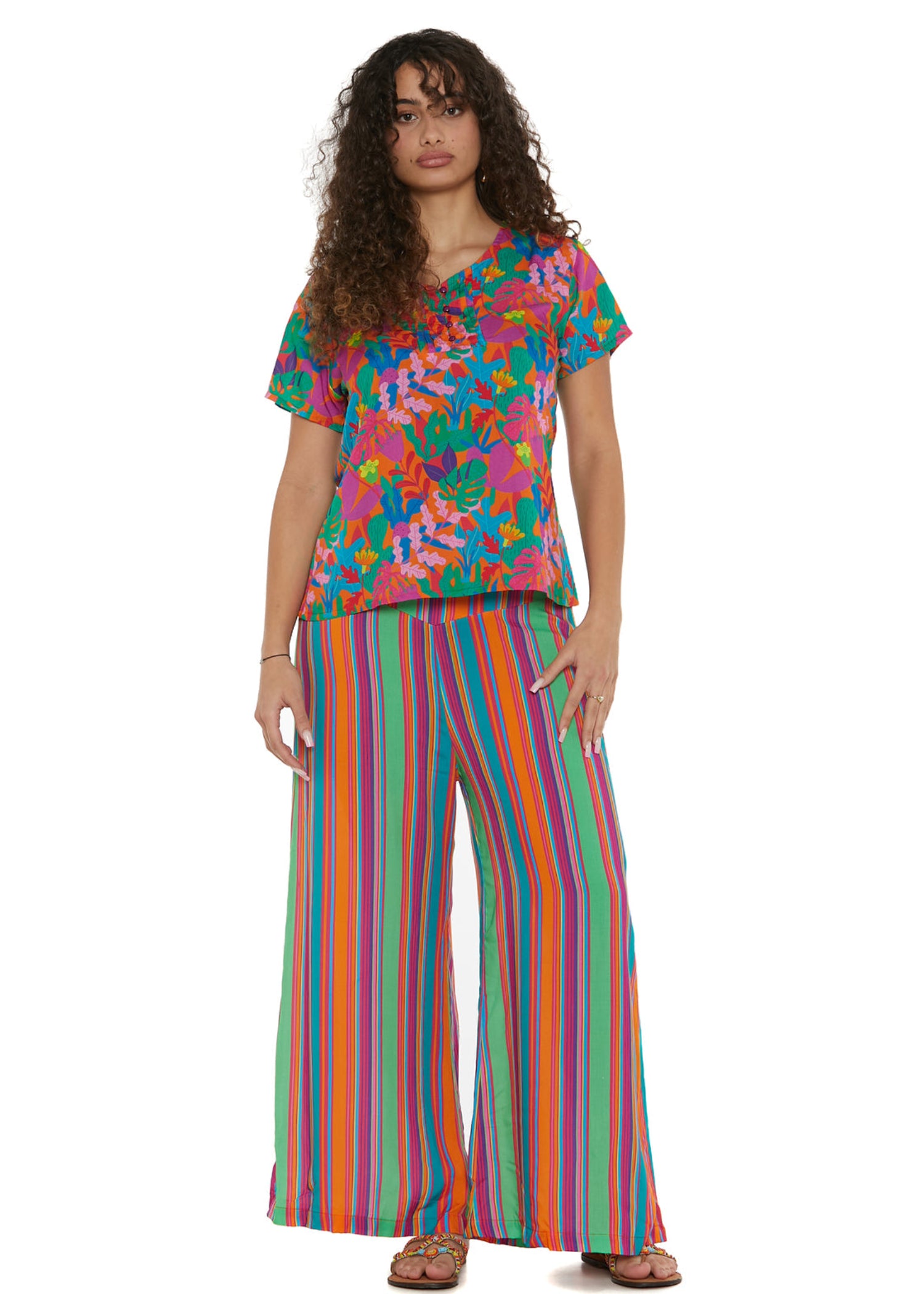 S25HBP01 - Pantaloni palazzo Happy Baba di Baba Design - Gipsy Fashion Wear 