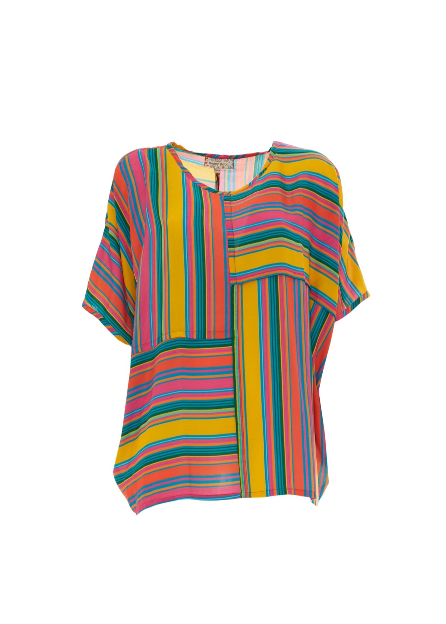 S25HBT01 - Maglia Underwater Stripes Happy Baba di Baba Design - Gipsy Fashion Wear 