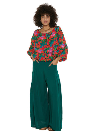 S25P08 - Pantaloni Surf Bloom di Baba Design - Gipsy Fashion Wear 