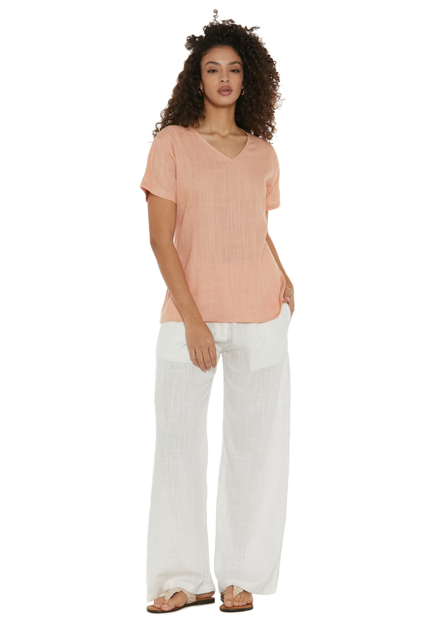 S25P102 - Pantaloni Linen Lux di Baba Design - Gipsy Fashion Wear 