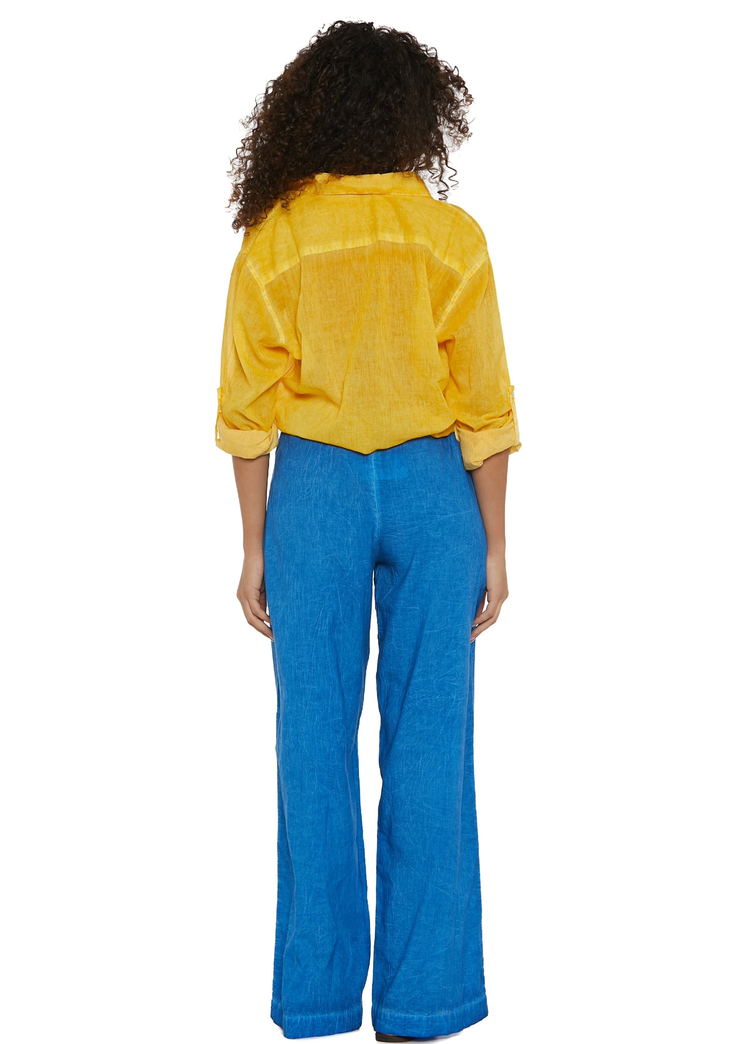 S25P200 - Pantalone tinta unita Oceans Waves di Baba Design - Gipsy Fashion Wear 