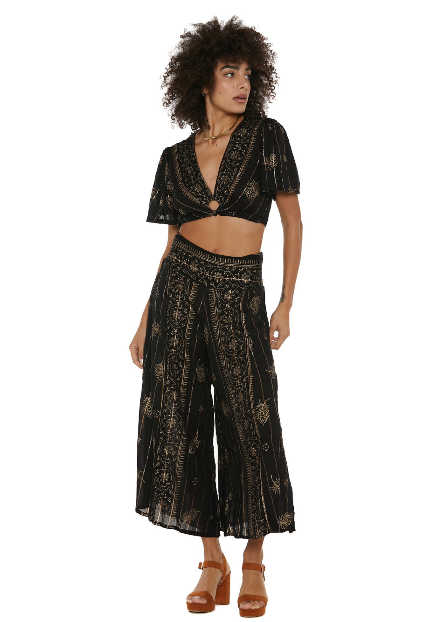 S25P405 - Pantaloni Golden Sand di Baba Design - Gipsy Fashion Wear 