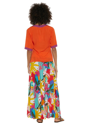 S25SK01 - Gonna lunga in cotone Baba Design - Gipsy Fashion Wear 