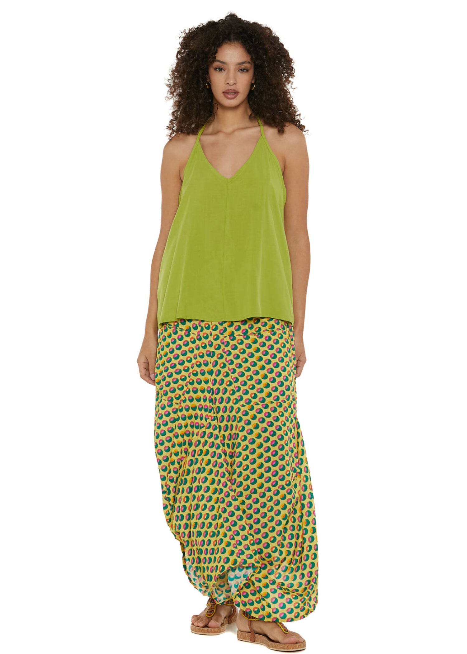 S25SK02 - Gonna lunga Flowers Paradise di Baba Design