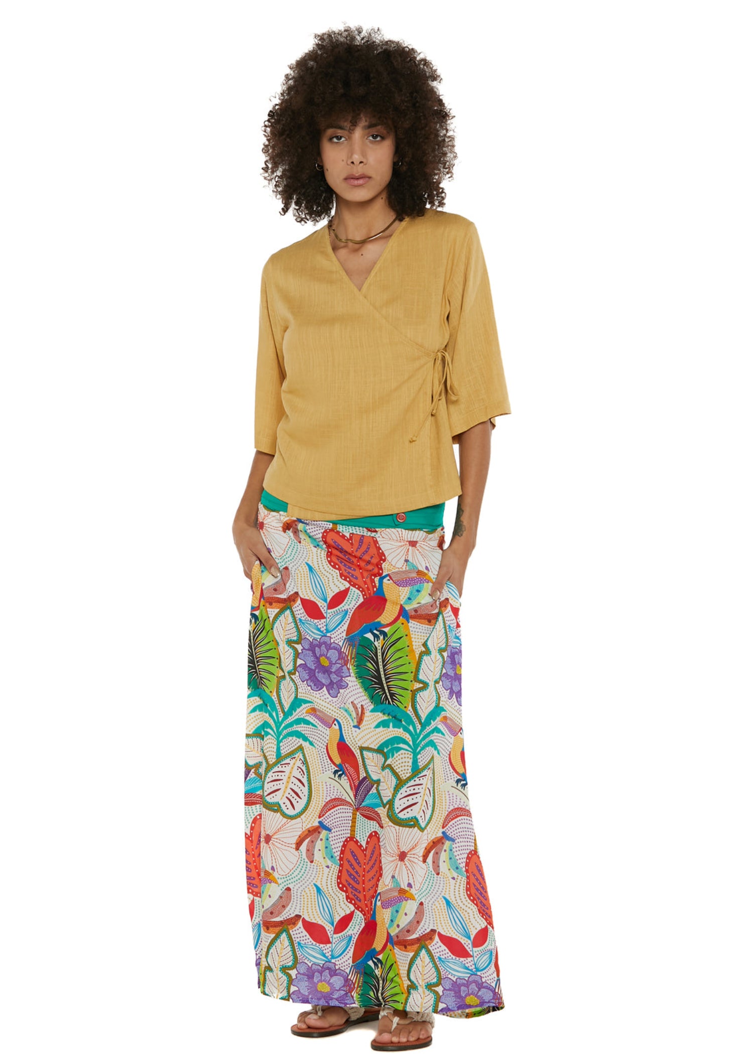 S25SK04 - Gonna lunga Beach Vibes di Baba Design