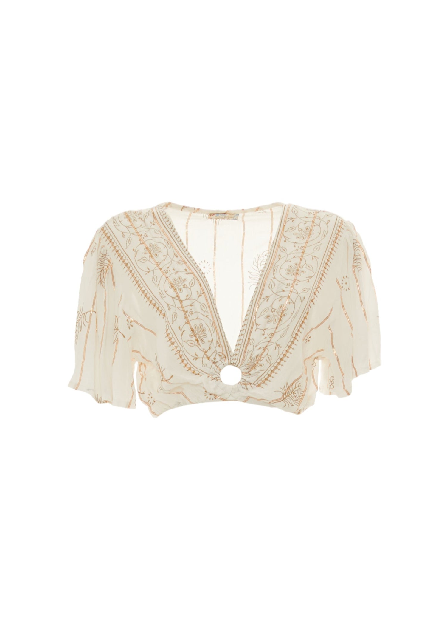 S25T407 - Top corto Golden Sand di Baba Design