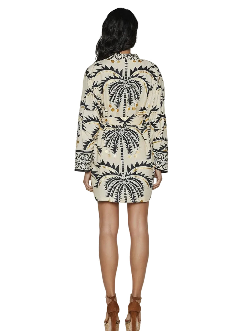 S26C700 - Kimono corto Palm Spark Baba Design