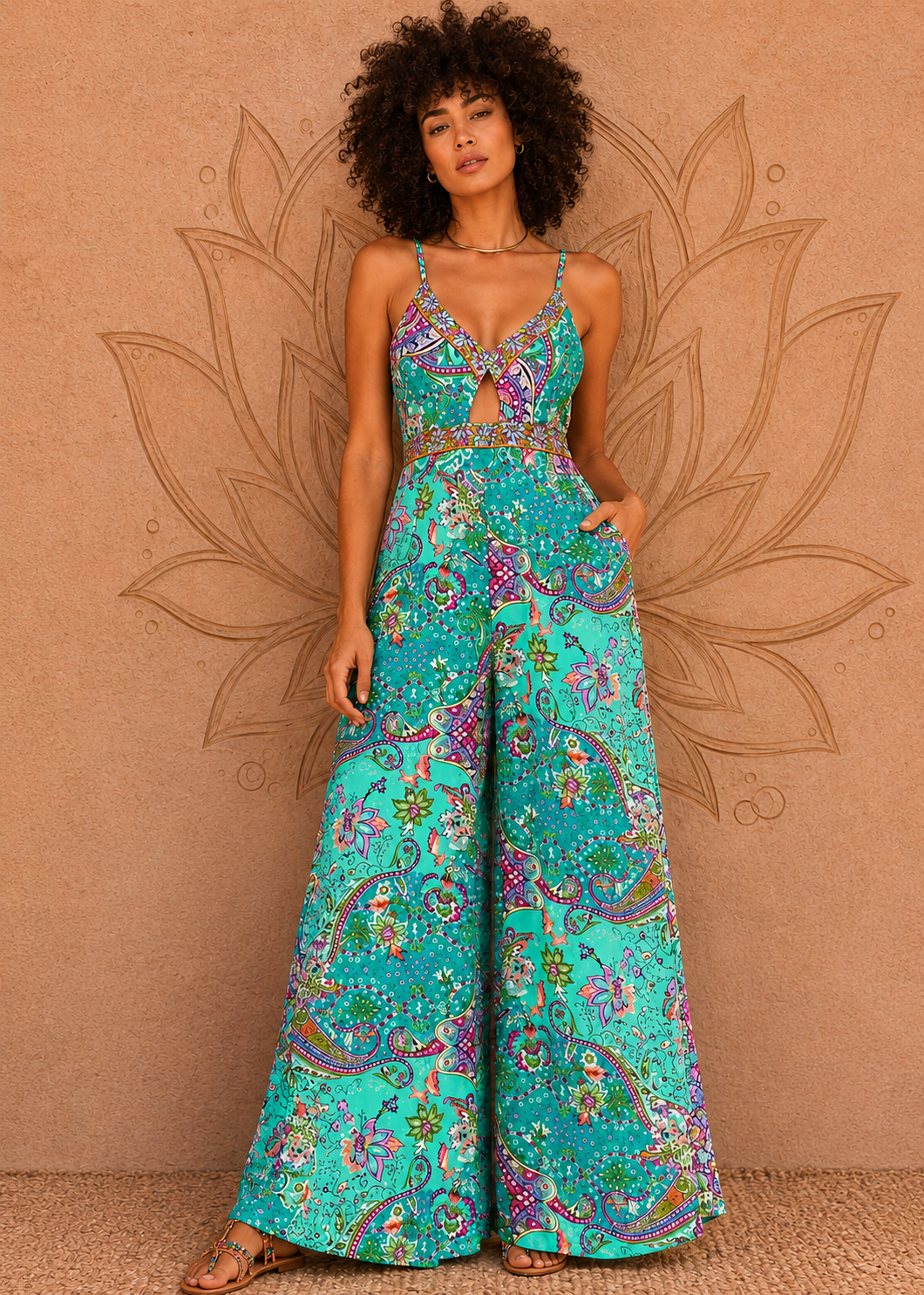 Jumpsuit taglio palazzo