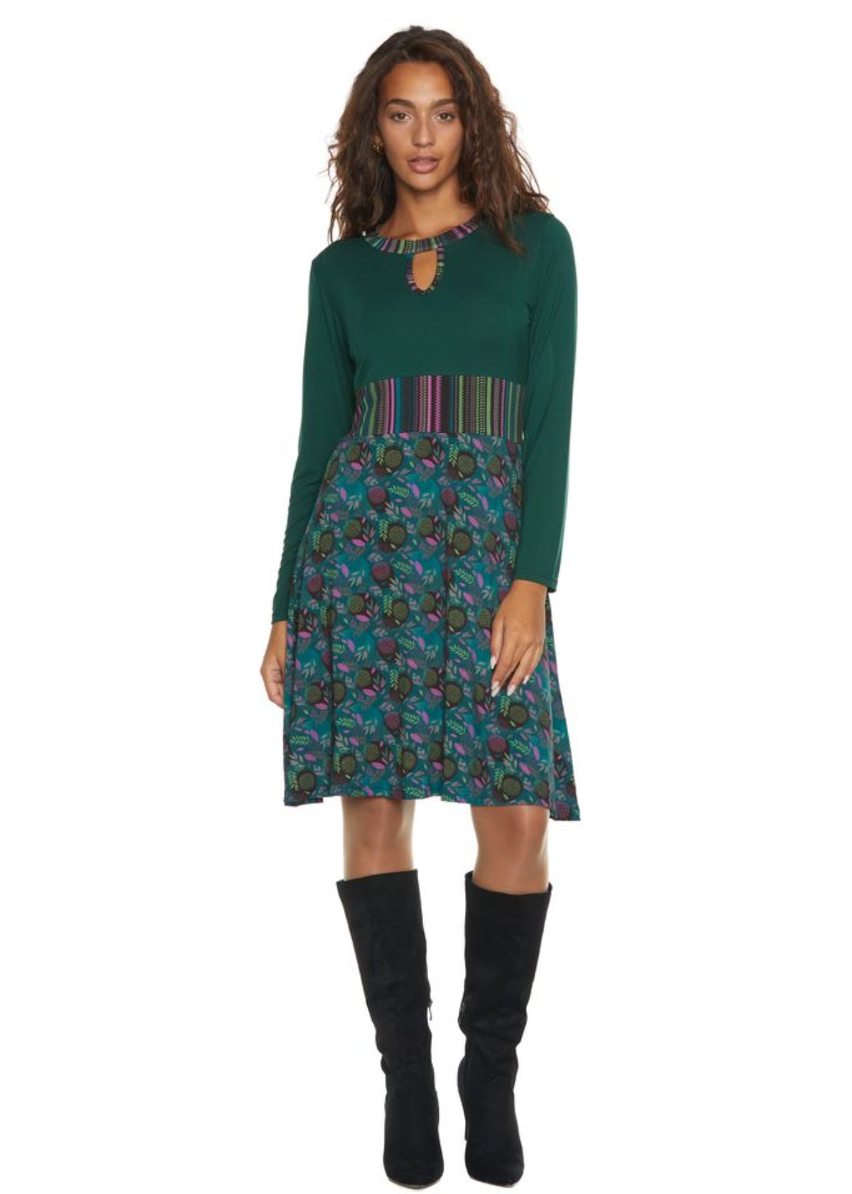 W23D08 - Vestido hasta la rodilla London Baba Design