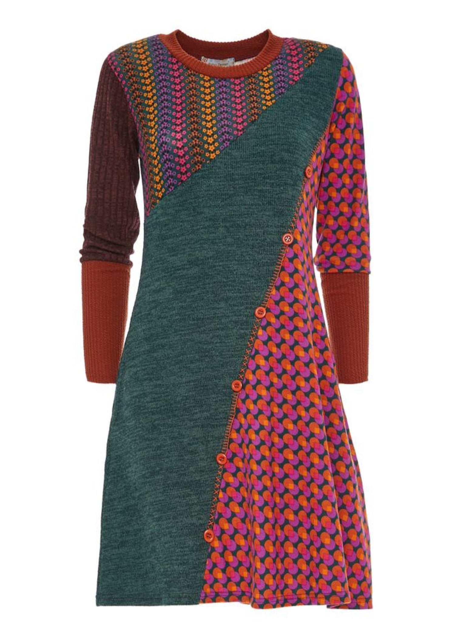 W23D16 - Vestito corto con tasche Parigi Baba Design - Gipsy Fashion Wear 