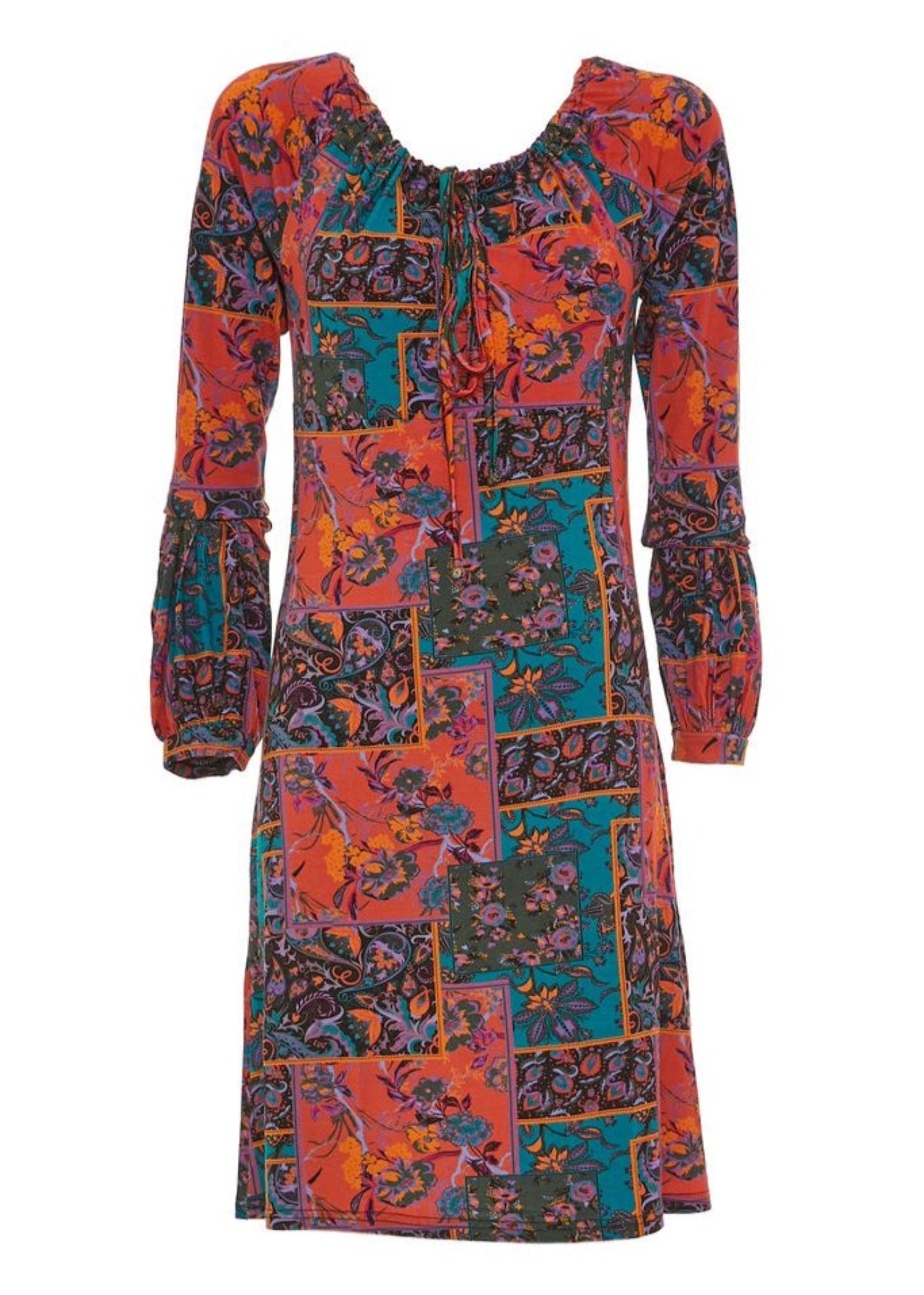 W23D30 - Vestito taglio dritto Varsavia Baba Design - Gipsy Fashion Wear 