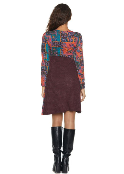 W23D39 - Warsaw Baba Design flared dress