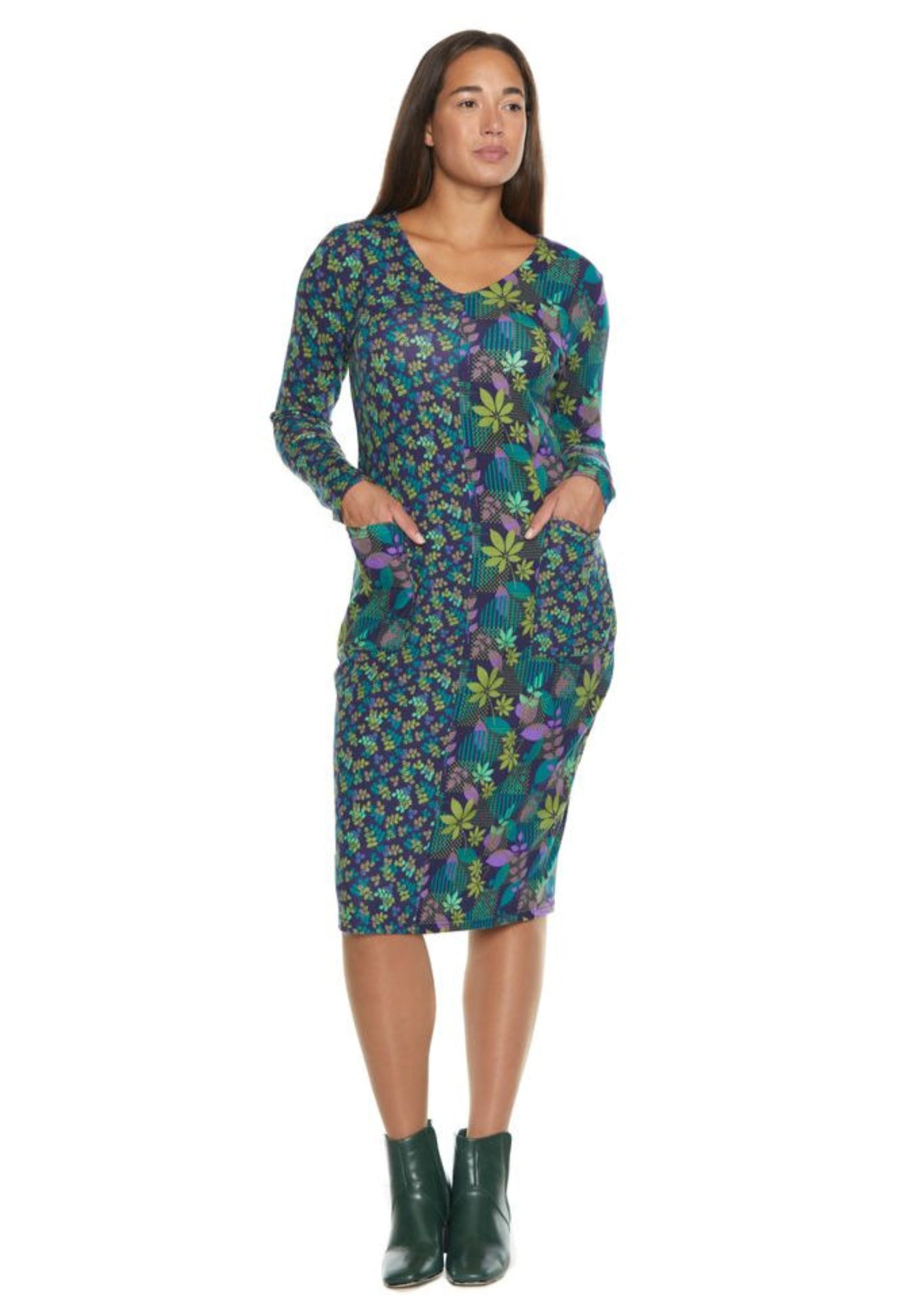 W23HBD12 - Vestito longuette Happy Baba di Baba Design - Gipsy Fashion Wear 