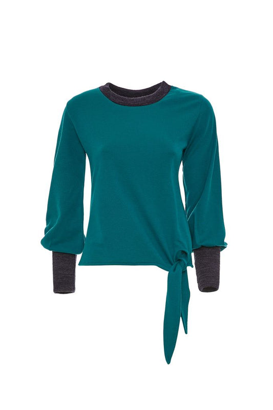 W23T04 - Vienna Baba Design solid color sweater