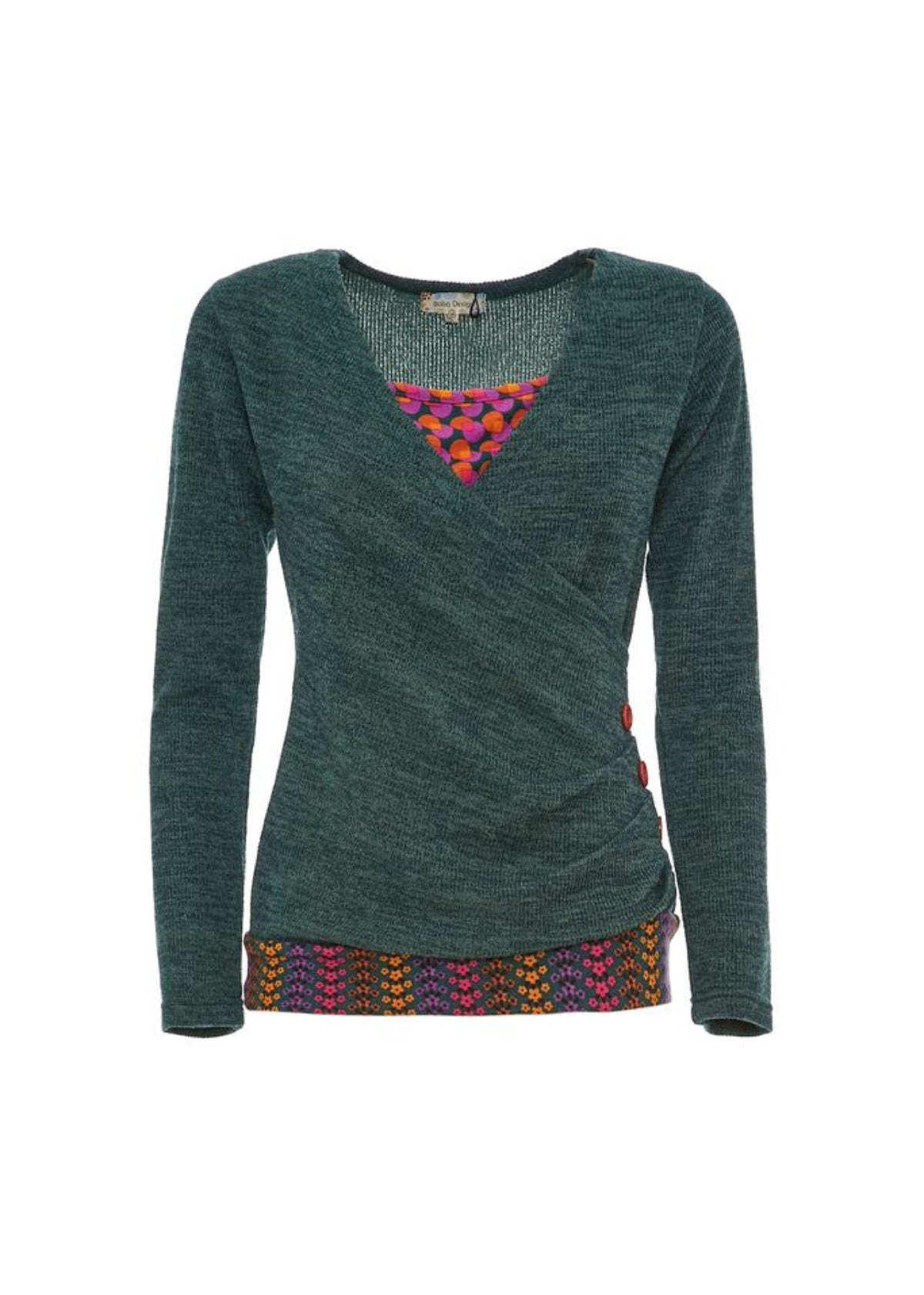 W23T20 - Maglia incrociata Parigi Baba Design - Gipsy Fashion Wear 