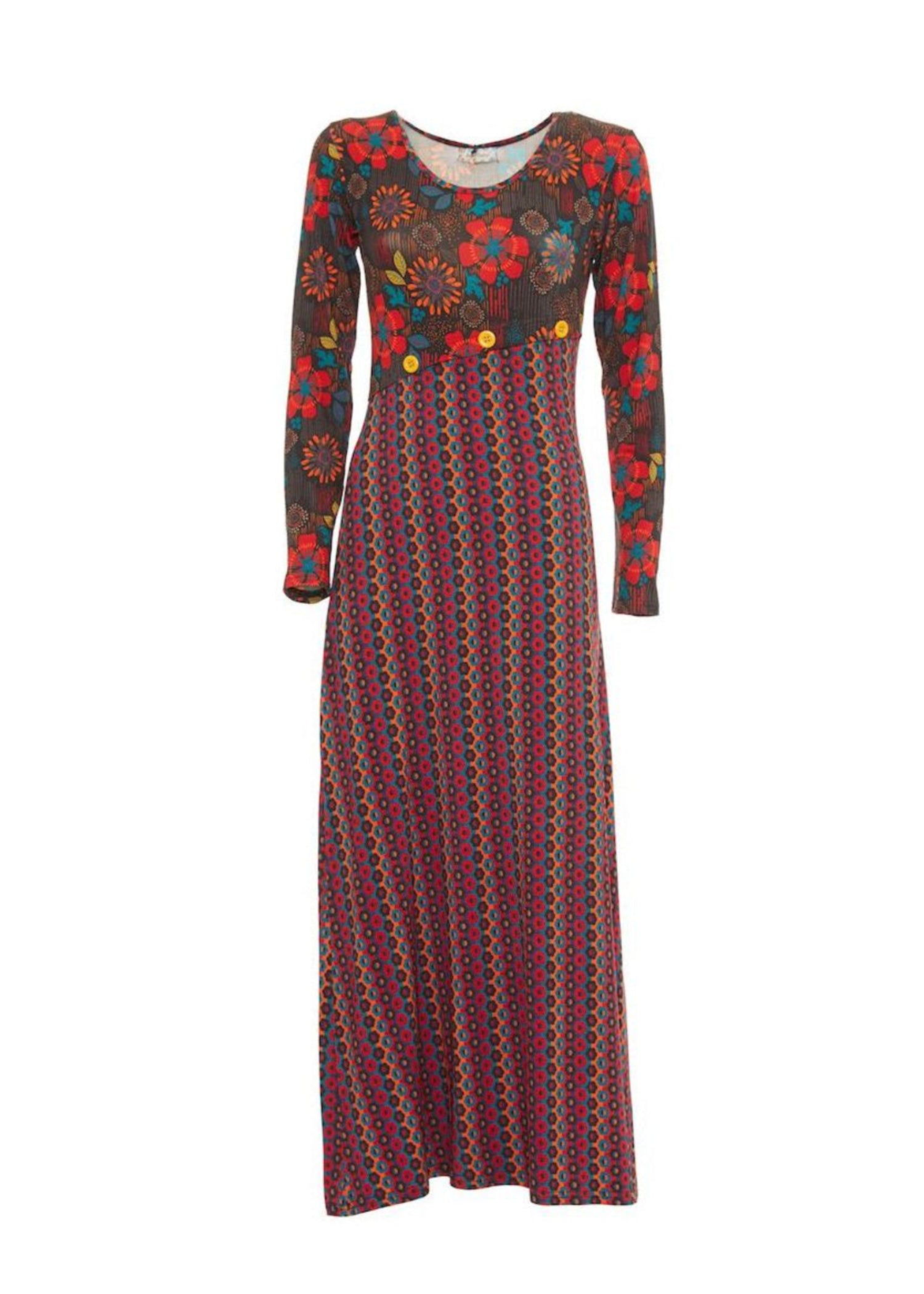 W24D02 - Vestito lungo Colors Revolution di Baba Design - Gipsy Fashion Wear 