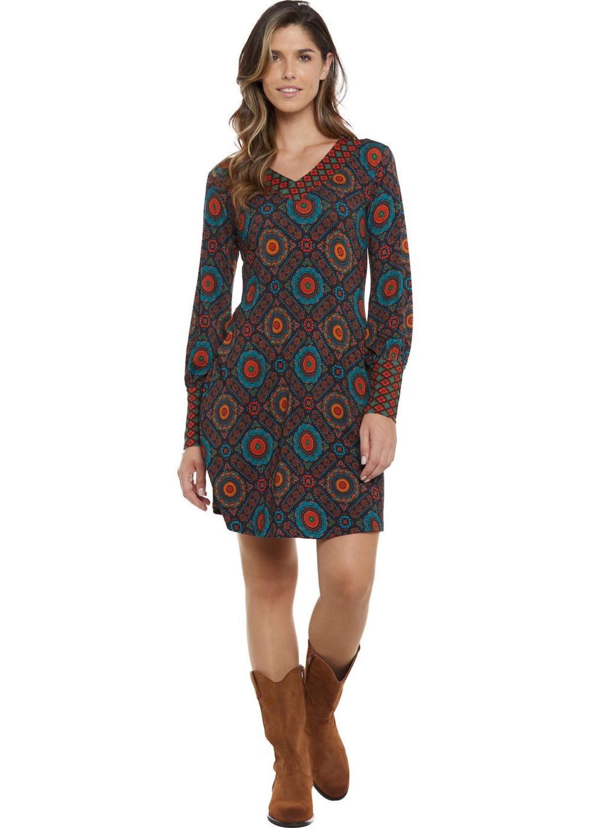 W24D03 - Vestito corto Urban Marks di Baba Design - Gipsy Fashion Wear 