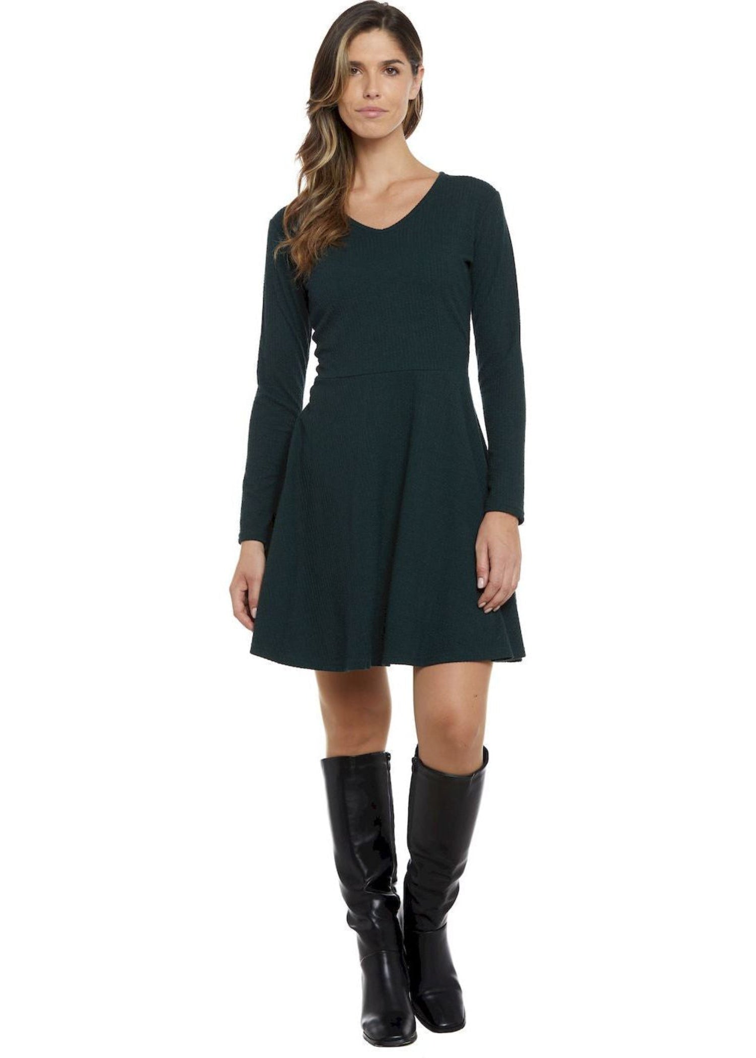 W24D09 - Vestito corto svasato Tagged Stencil di Baba Design - Gipsy Fashion Wear 