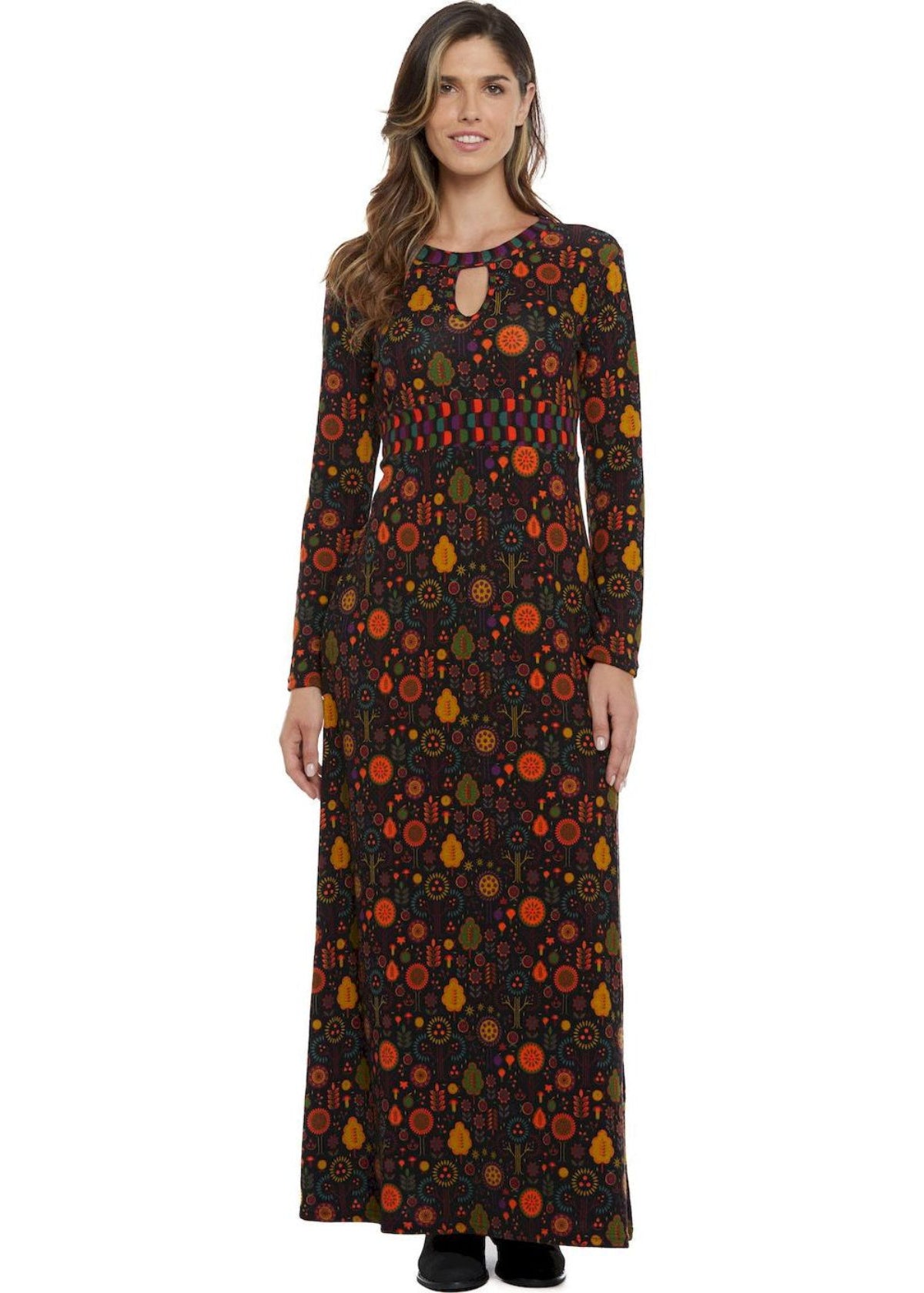 W24D10 - Vestito lungo Art on Wall di Baba Design - Gipsy Fashion Wear 